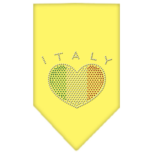 Italy Rhinestone Bandana Yellow Large